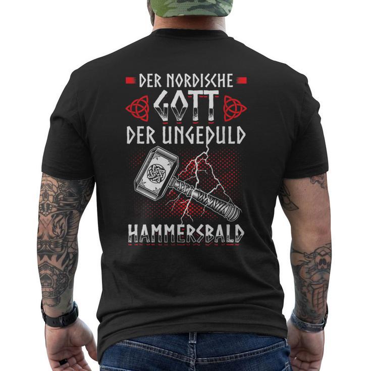 Hammersbald Nordic Mythology Patience Impatience T-Shirt mit Rückendruck