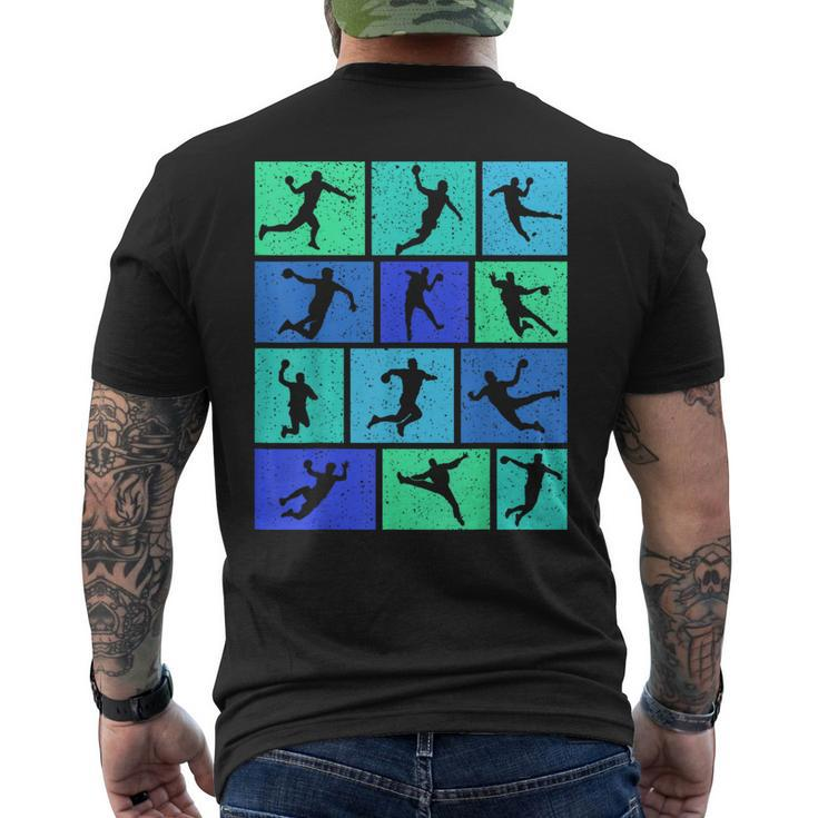 Handball Handballer Boys Children's T-Shirt mit Rückendruck