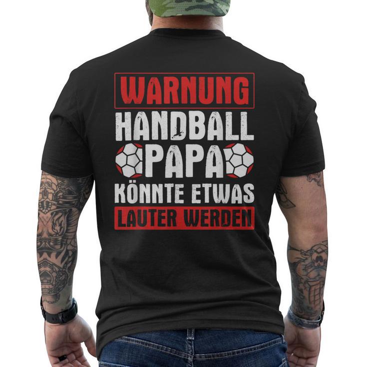 Handball Papa Könnte Louter Werden Handball Player Handball T-Shirt mit Rückendruck