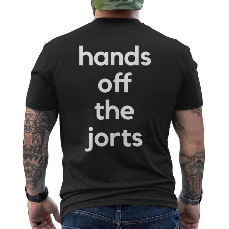 Hands Of The Jorts Denim Shorts Summer Jeans Men's T-shirt Back Print