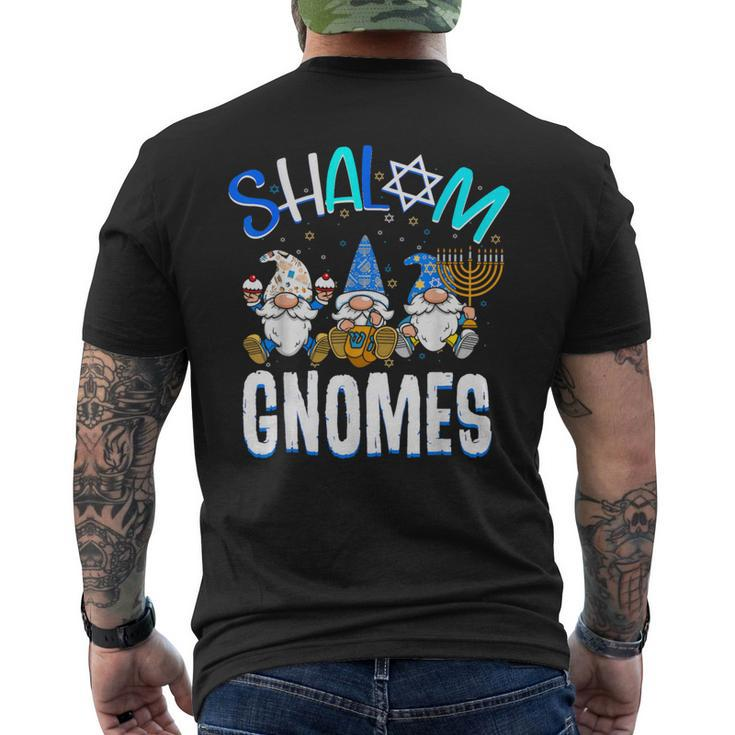 Hanukkah Shalom Gnomes Jewish Chanukah Matching Pajama Men's T-shirt Back Print
