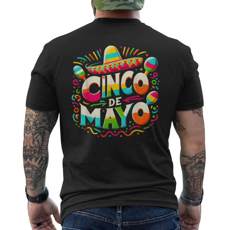 Happy Cinco De Mayo Festival Men's T-shirt Back Print