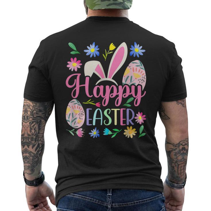 Happy Easter Bunny Spring Easter Egg Easter For Women Men's T-shirt Back Print