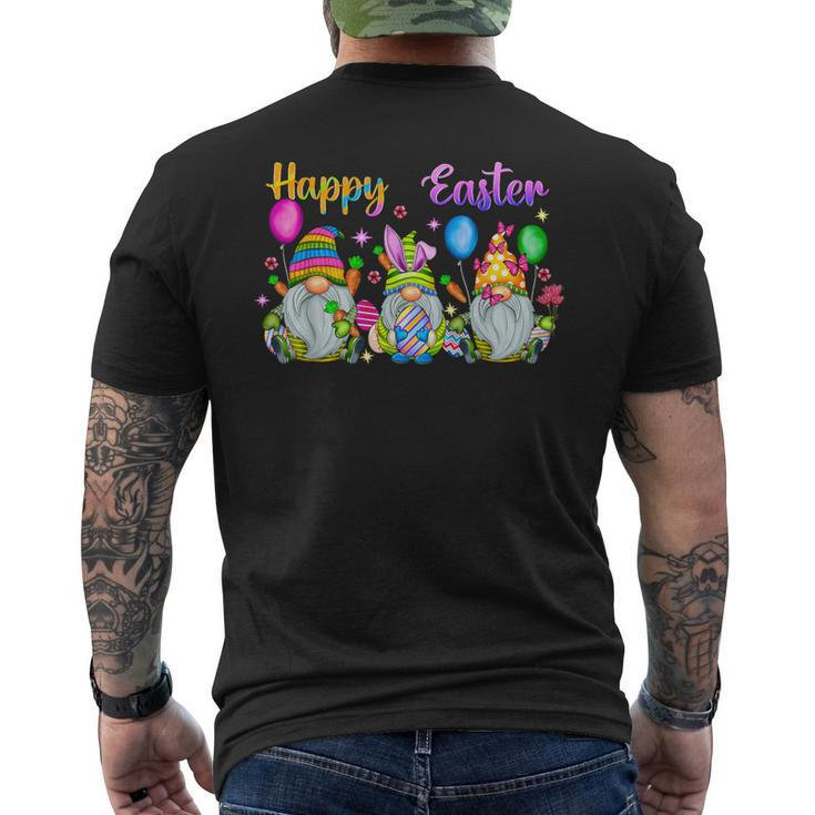 Happy Easter Day Bunny Gnome Rabbit Easter Egg Hunting Women Men's T-shirt Back Print