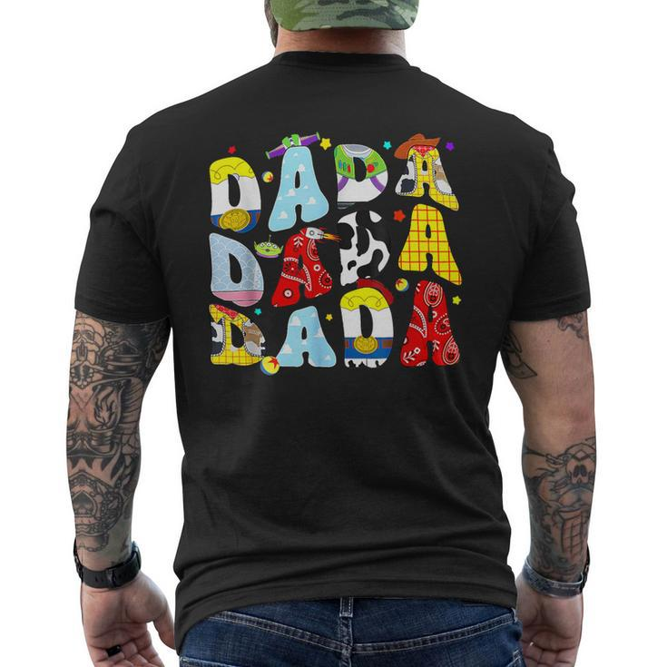 Happy Father Toy Story Dada Boy For Dad Granddad Men's T-shirt Back Print