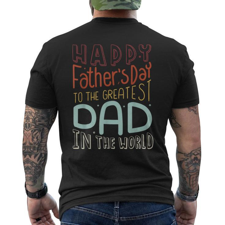 Happy Fathers Day 2024 Best Dad Ever Men's T-shirt Back Print