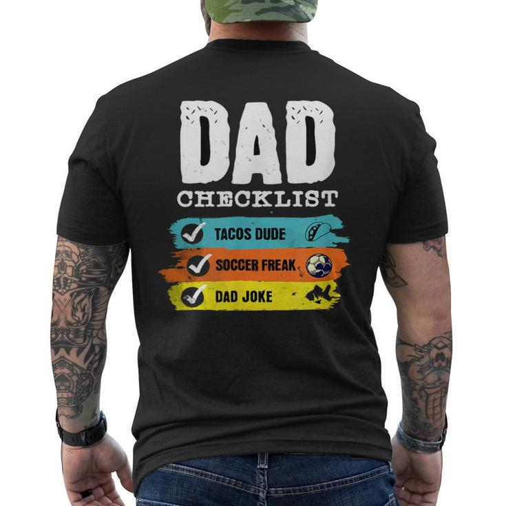 Happy Father's Day Dad Checklist 2024Best Dad For Girl Men's T-shirt Back Print