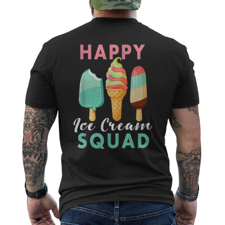 Happy Ice Cream Squad Lover S For Summer Sweet Men's T-shirt Back Print