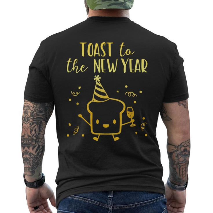 Happy New Year Nye Party New Years Eve Confetti Men's T-shirt Back Print