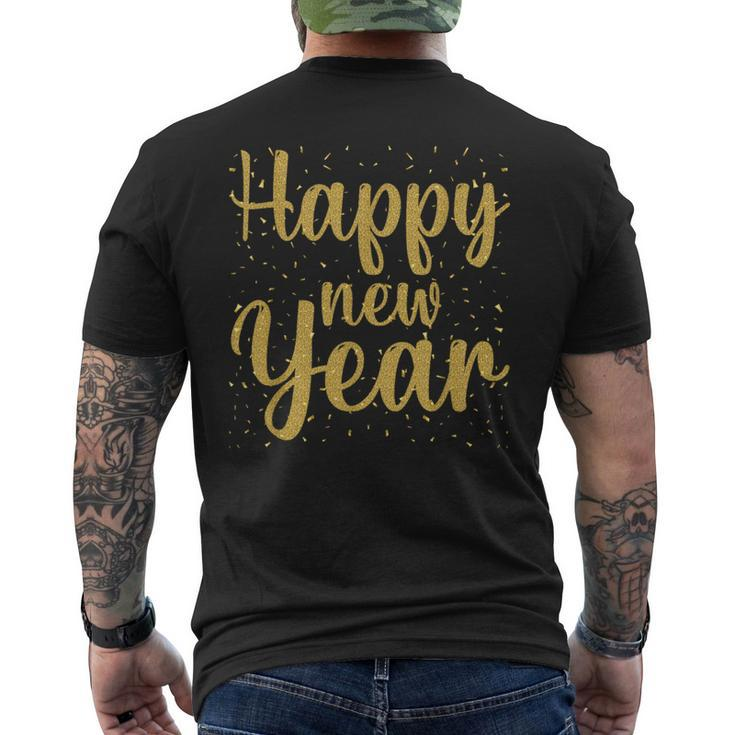 Happy New Year New Year New Party 2024 Men's T-shirt Back Print