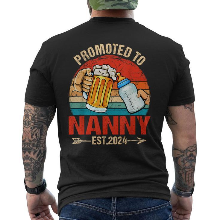 Happy Promoted To Nanny 2024 Father's Day Men's T-shirt Back Print