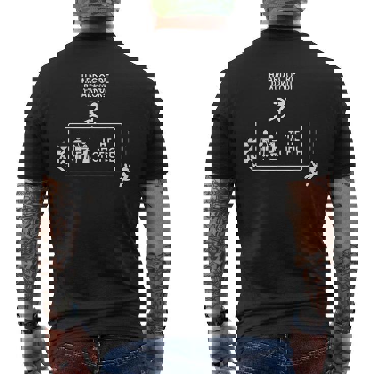 Hardcore Parkour La Oficina Camiseta Hombre Estampado Espalda