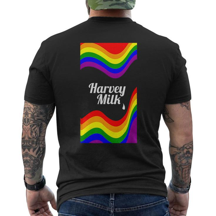 Harvey Milk Love Is Love Gay Pride Love Is Love Men's T-shirt Back Print