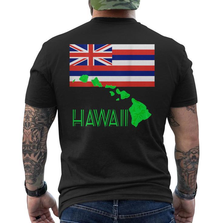 Hawaiian Islands State Flag Men's T-shirt Back Print