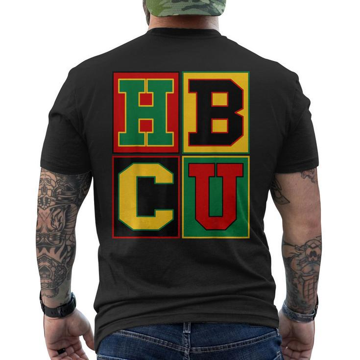 Hbcu Block Letters Grads Alumni African American Men's T-shirt Back Print