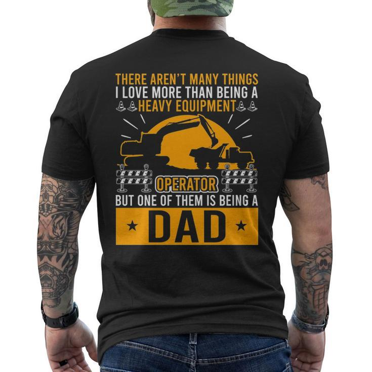 Heavy Equipment Operator Dad Occupation Men's T-shirt Back Print
