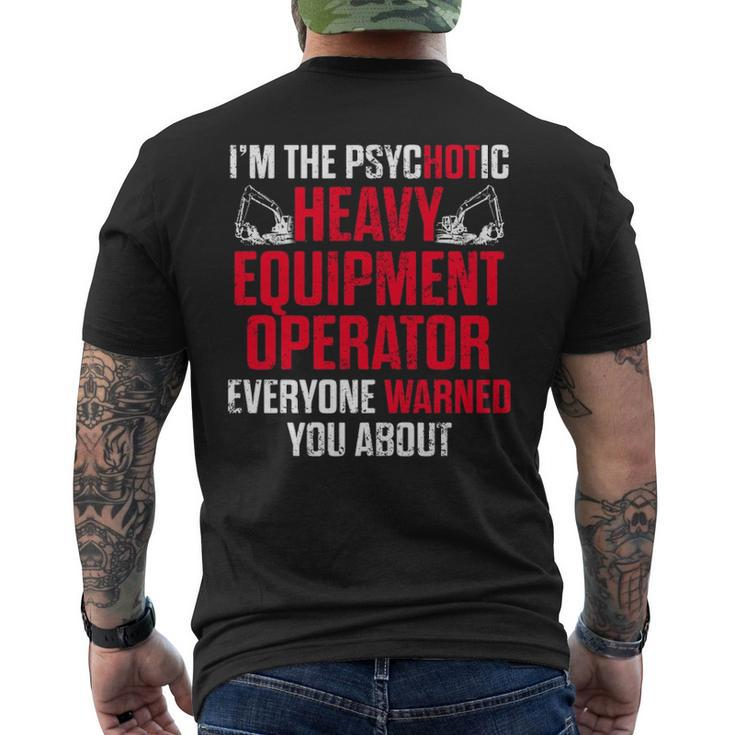 Heavy Equipment Operator Hot Driver Men's T-shirt Back Print