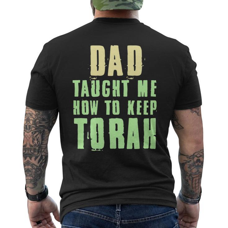 Hebrew Israelite Dad Taught Me How To Keep Torah Judah Men's T-shirt Back Print
