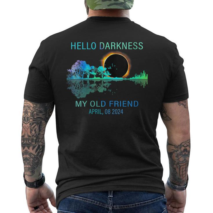 Hello Darkness Total Solar Eclipse 2024 Women Men's T-shirt Back Print
