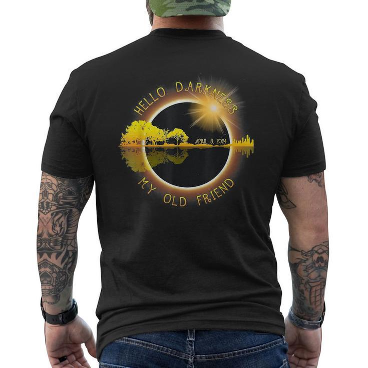 Hello Darkness My Old Friend Eclipse Men's T-shirt Back Print