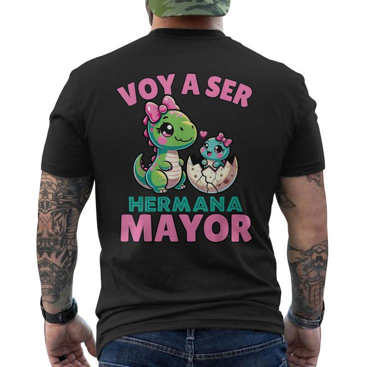 Hermana Mayor Dinosaurio Voy A Ser Hermana Mayor Men's T-shirt Back Print