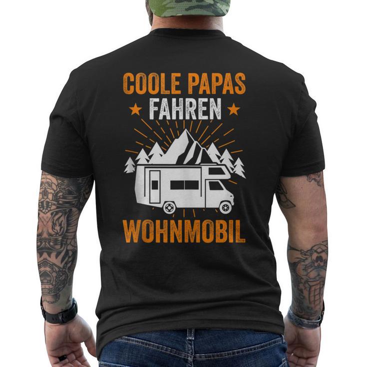 Herren Camping Papaateratertag Wohnwagen Wohnmobil Camper T-Shirt mit Rückendruck