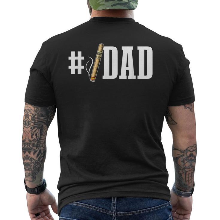 Herren Lustiger Zigarrenliebhaber Papa Grafik Für Männer Und Jungen Zigarren Smoker T-Shirt mit Rückendruck