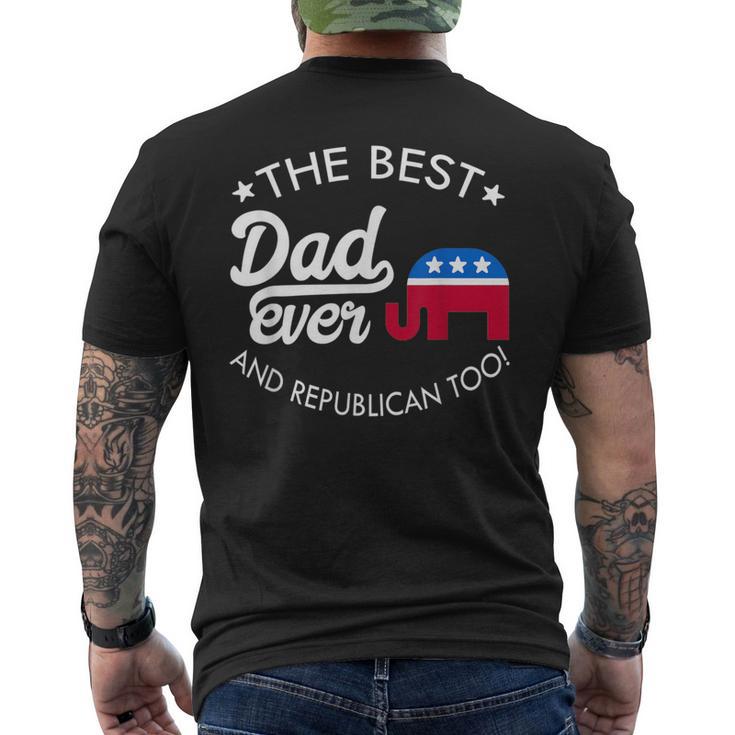 Herren Republikanisches Papa- T-Shirt mit Rückendruck