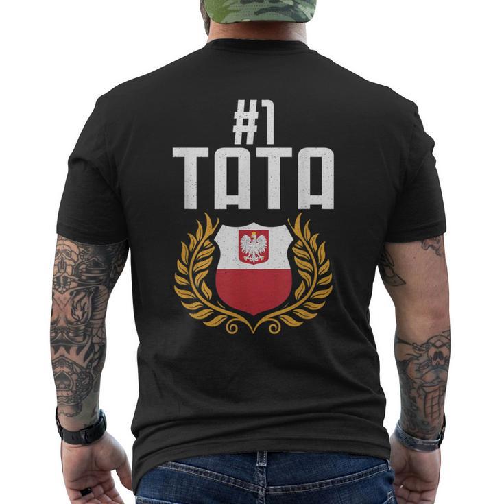 Herren Tatko Ojczulek Tato Papa Ojciecatertag Tata T-Shirt mit Rückendruck