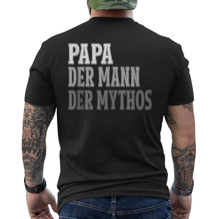 Herrenatertagsgeschenk Papa &Ater Atertag Spruch T-Shirt mit Rückendruck