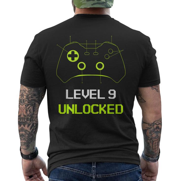 High School Freshman Level 9 Unlocked Gaming Men's T-shirt Back Print