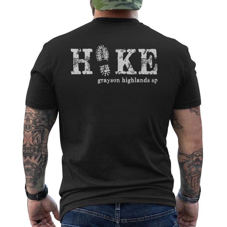 Hike Grayson Highlands State Park Virginia Men's T-shirt Back Print