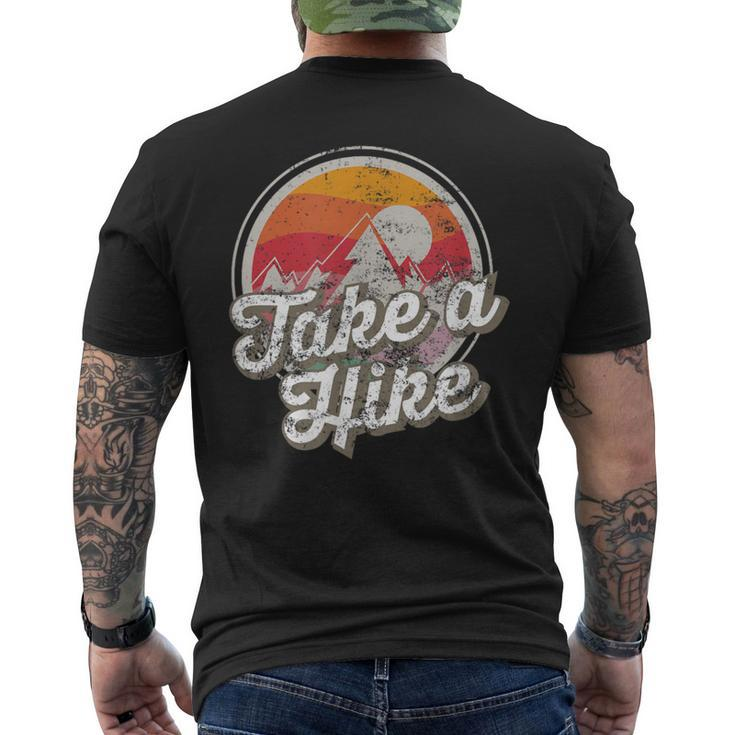Take A Hike Retro Vintage Outdoor Hiking Men's T-shirt Back Print