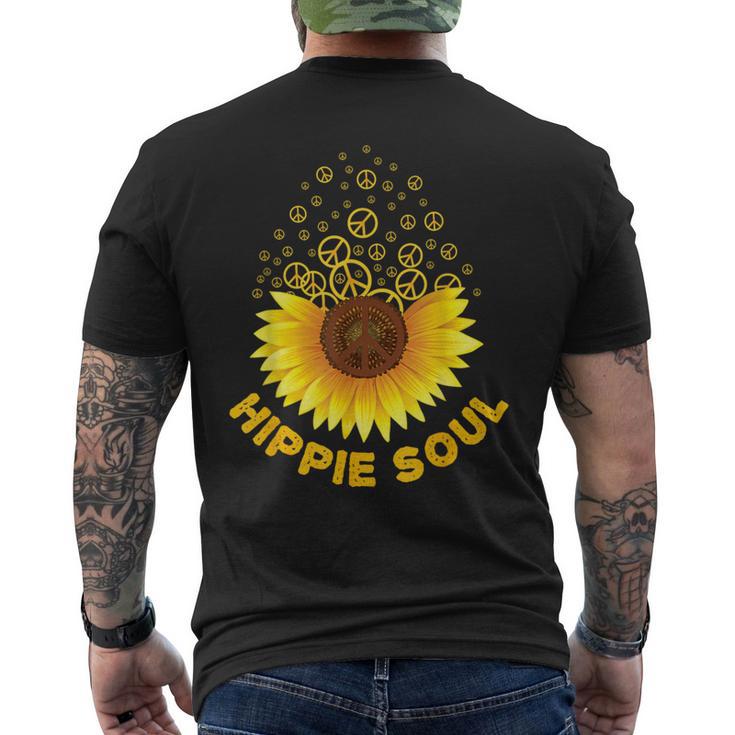 Hippie Soul Hippies Peace Vintage Retro Costume Hippy Men's T-shirt Back Print