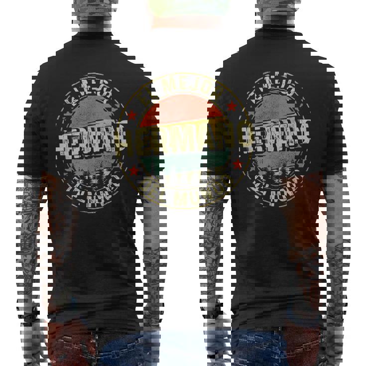Hombre El Mejor Hermano Del Mundointage Retro Regalo Hermano Camiseta Hombre Estampado Espalda