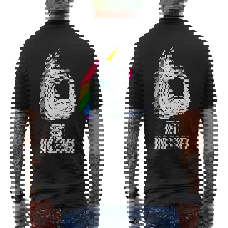 Hombre La Mejor Ropa De Un Tío De Unicornio Best Uncle Ever Camiseta Hombre Estampado Espalda