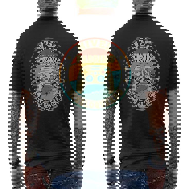 Hombre Padrino Nivel Desbloqueado Regalo Padrino Camiseta Hombre Estampado Espalda