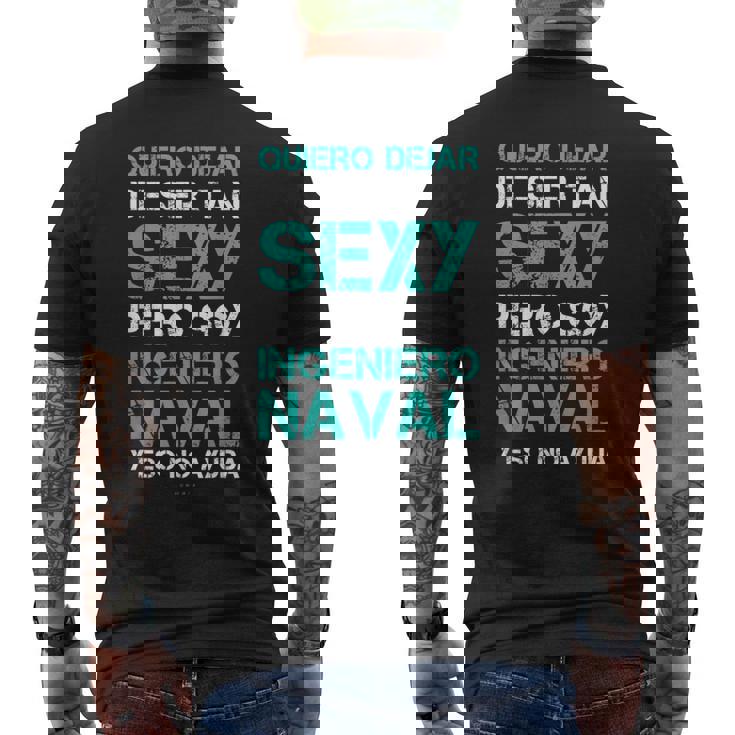 Hombre Regalo Ingeniero Naval Original Graduacion Camiseta Hombre Estampado Espalda