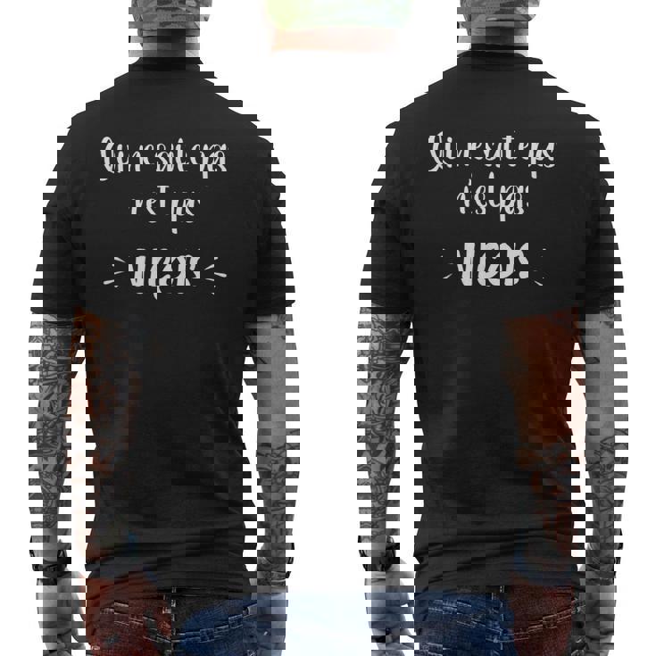 Homme Humour Supporter Nice Qui Ne Saute Pas N'est Pas Niçois T-shirt imprimé au dos