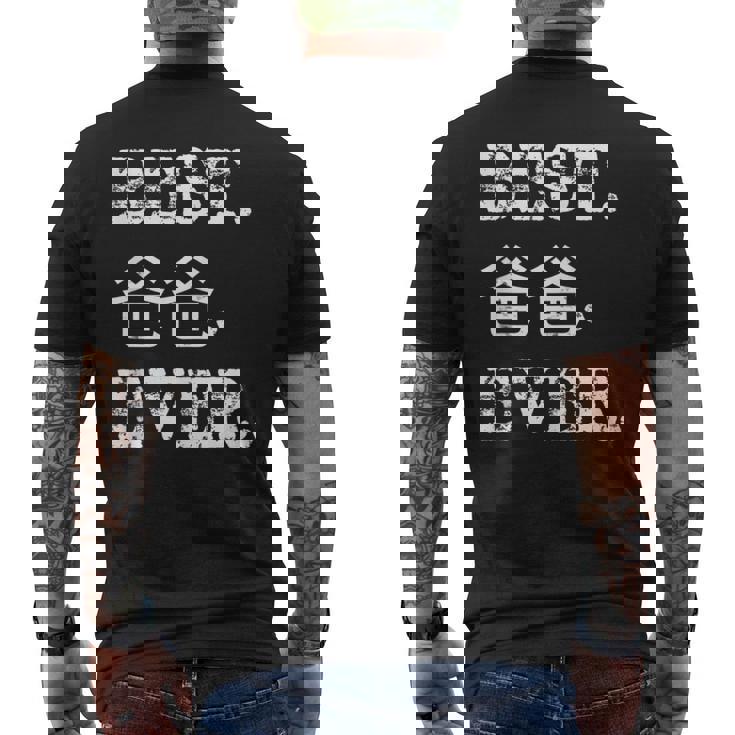 Homme Pour La Fête Des Pères Chinois Best Papa Ever Proud Dad T-shirt imprimé au dos