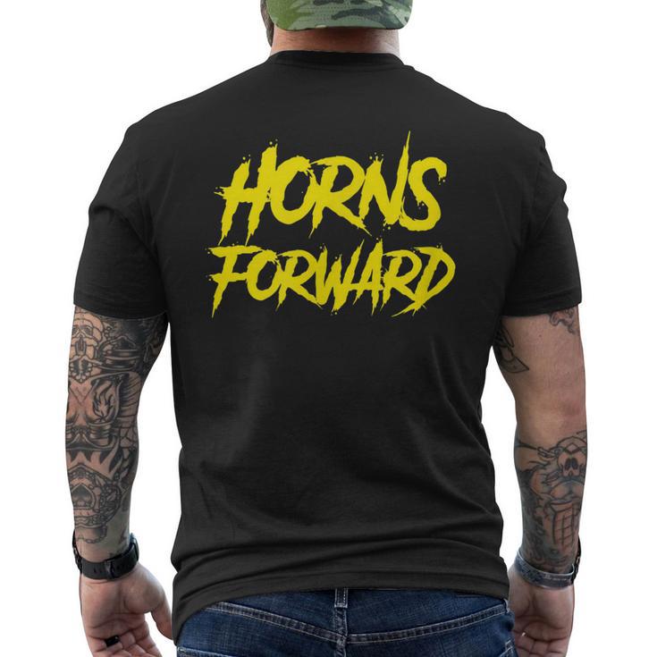 Horns Forward Brahmas San Antonio Football Tailgate Men's T-shirt Back Print