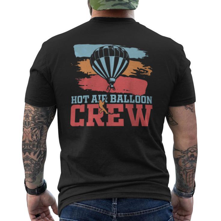 Hot Air Balloon Crew Ballooning Men's T-shirt Back Print