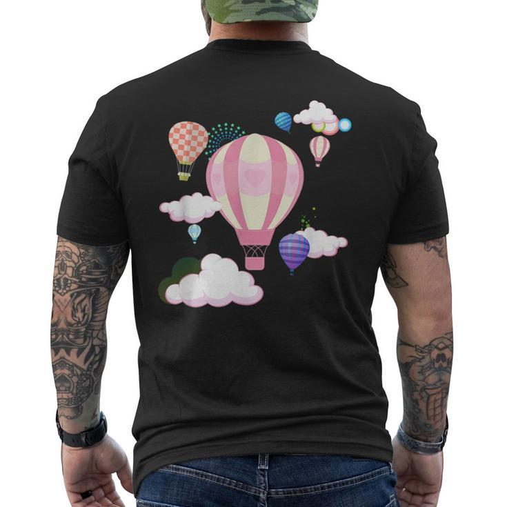 Hot Air Balloons The Sky Is The Limit Creative Men's T-shirt Back Print