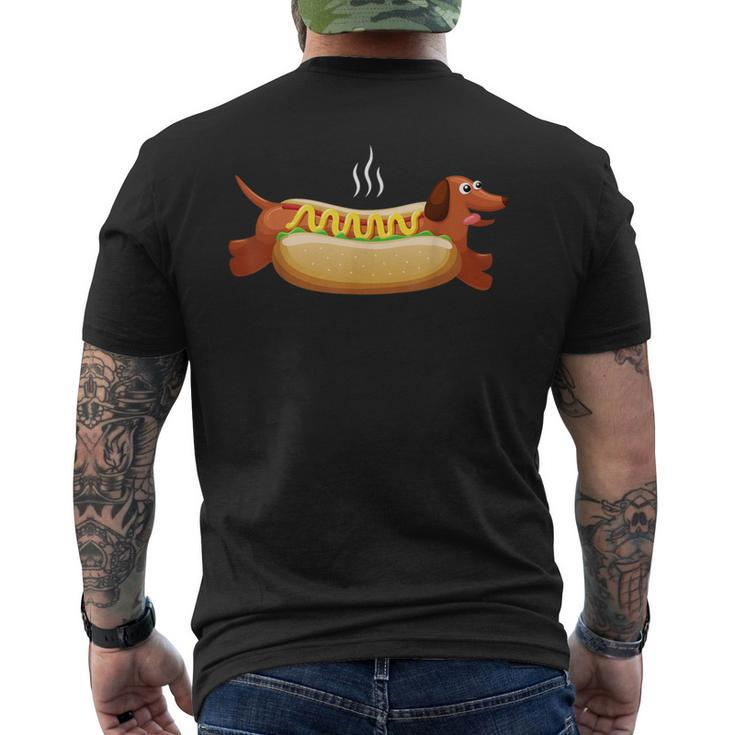 Hot Dog Wiener Sausage Hotdog Men's T-shirt Back Print