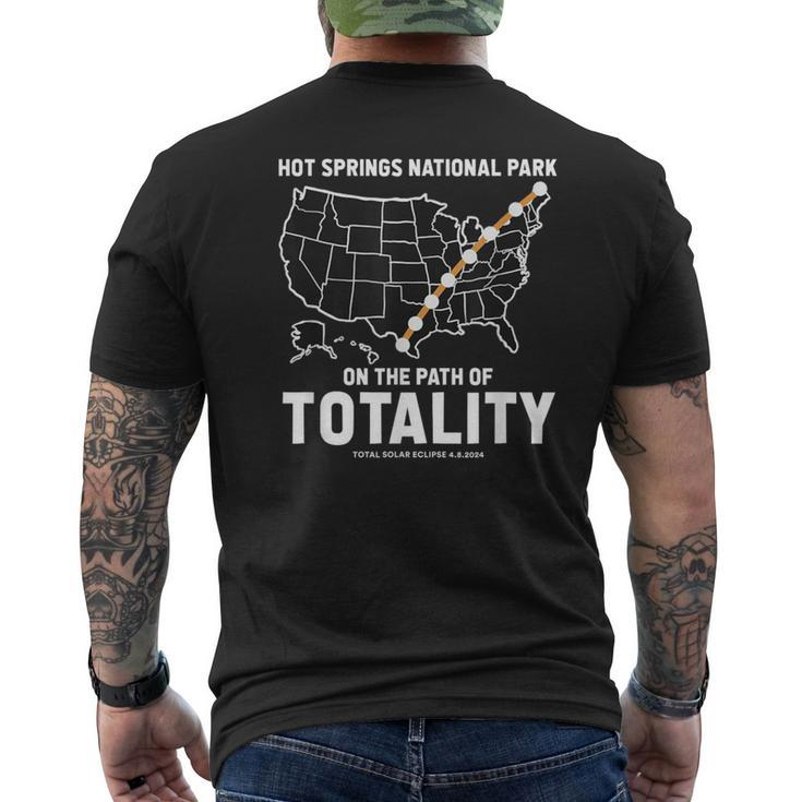Hot Springs National Park On The Path Of Totality Eclipse Men's T-shirt Back Print