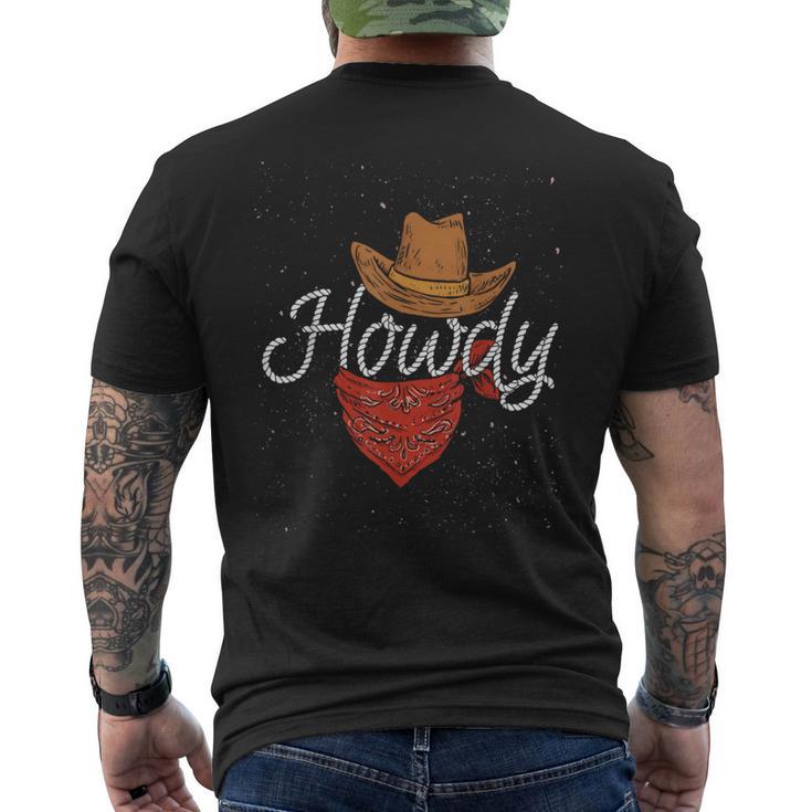 Howdy Cowboy Men's T-shirt Back Print