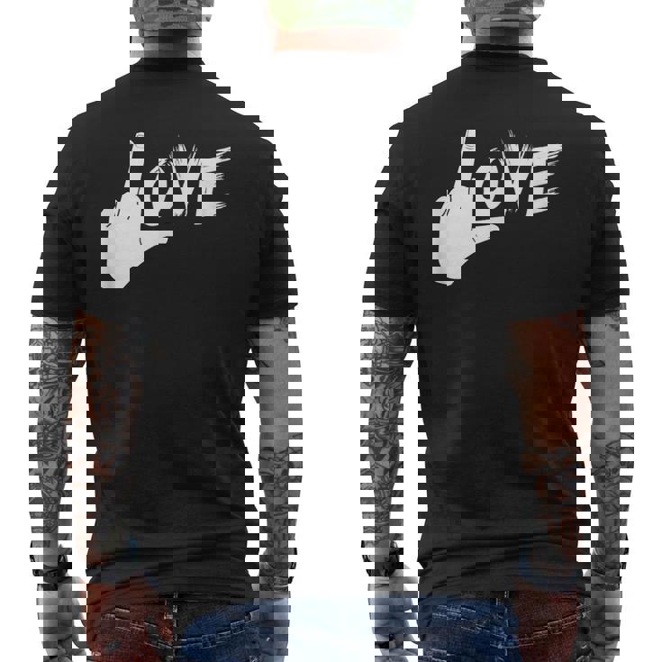 Humoristique Fuck Love T-shirt imprimé au dos