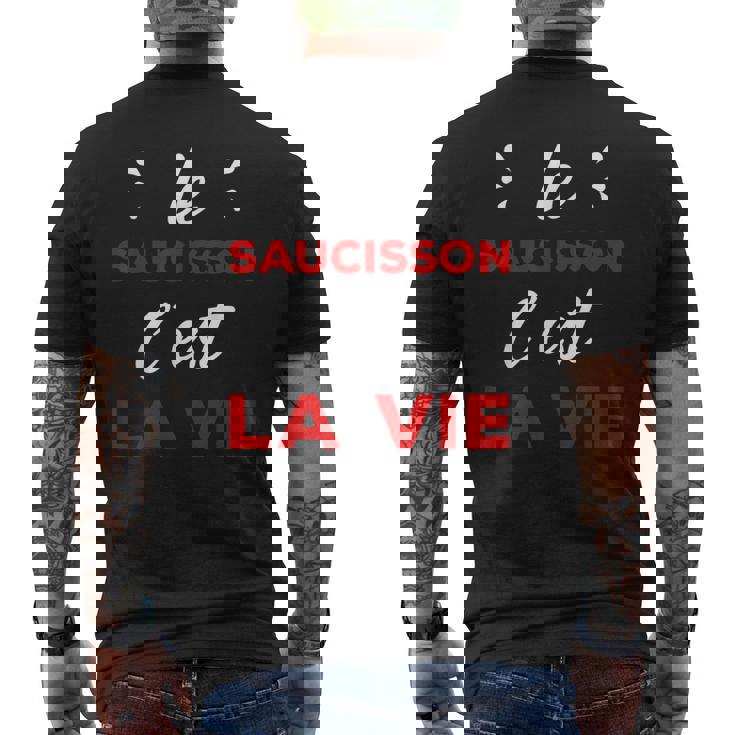 Humour Apéro Passion Le Saucisson C'est La Vie T-shirt imprimé au dos