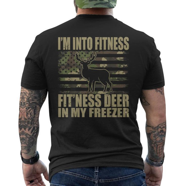 Hunting I'm Into Fitness Fit'ness Deer In My Freezer Men's T-shirt Back Print