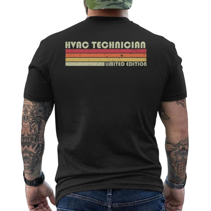 Hvac Technician Job Title Profession Birthday Worker Men's T-shirt Back Print